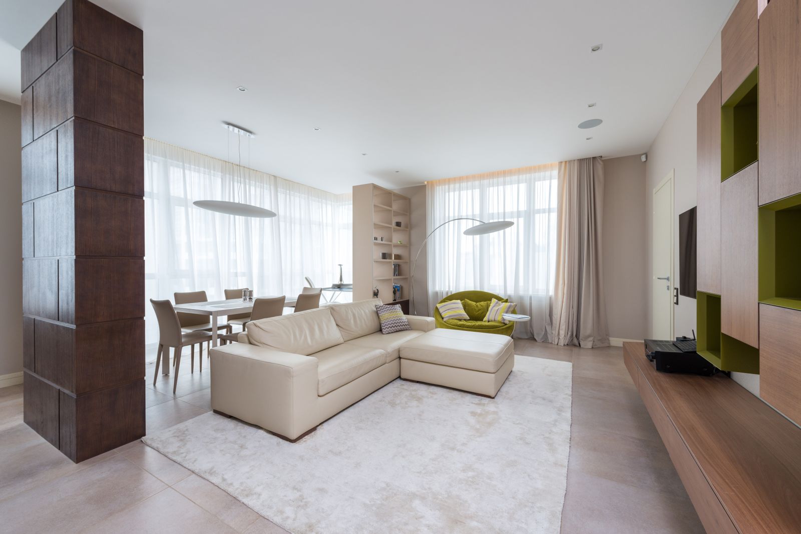 Bright living room in a Bay Hill, Florida rental home